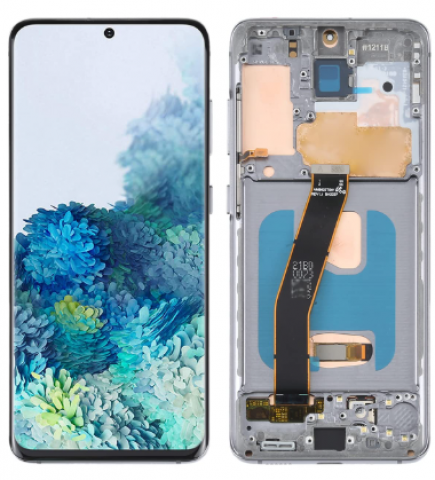 LCD+Touch screen Samsung G980 / G981 S20 pilkas (grey) OLED